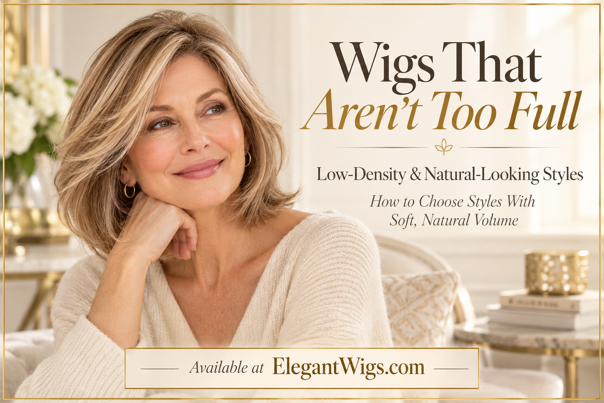 Wigs That Aren’t Too Full: Low-Density &amp; Natural-Looking Styles
