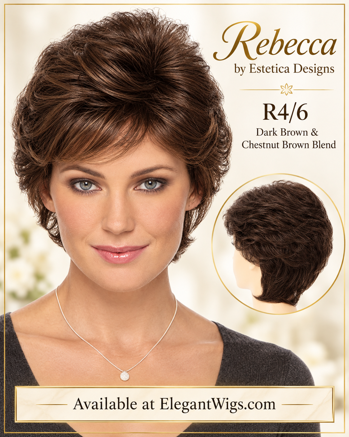 Brunette Wigs by Estetica Collection Wig